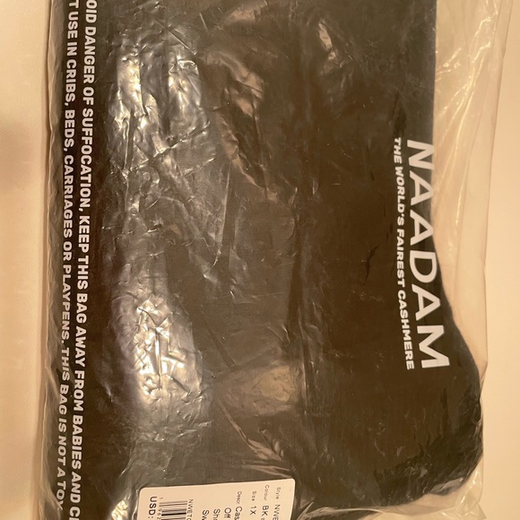 NWT NAADAM Cashmere Off The Shoulder Sweater - Picture 8 of 11